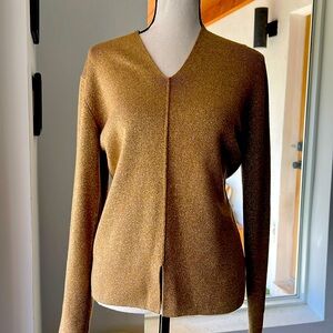 Via Appia woman’s wool blends sweater size 36 Gold